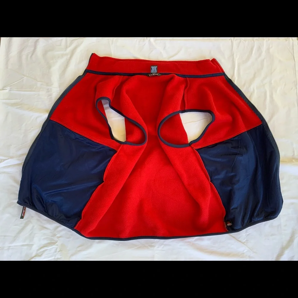 LL Bean Fleece Vest Polartec XL Zip Front Red - Picture 6 of 10